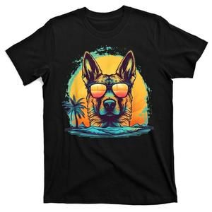 Retro German Shepherd Men Women Kids Tee, Graphics Unisex T-shirt